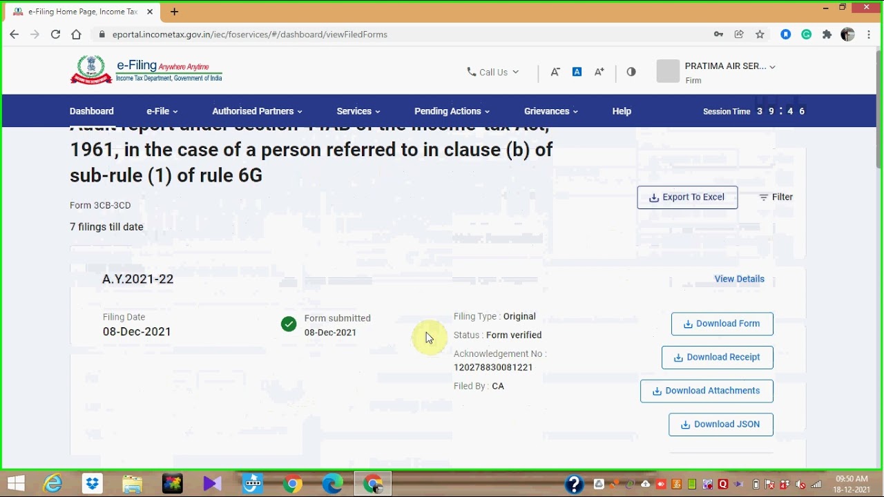 How to download tax audit report And PL & BS for new income tax website