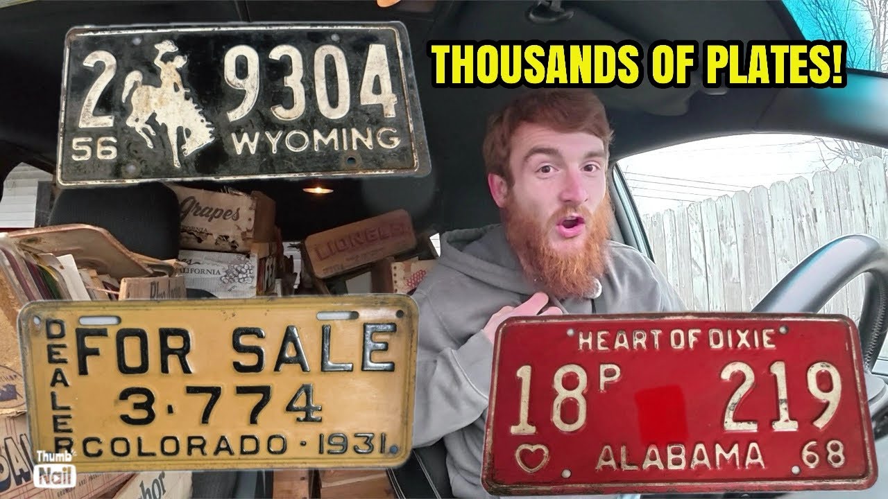 BUYING A HUGE COLLECTION OF LICENSE PLATES TO FLIP! 