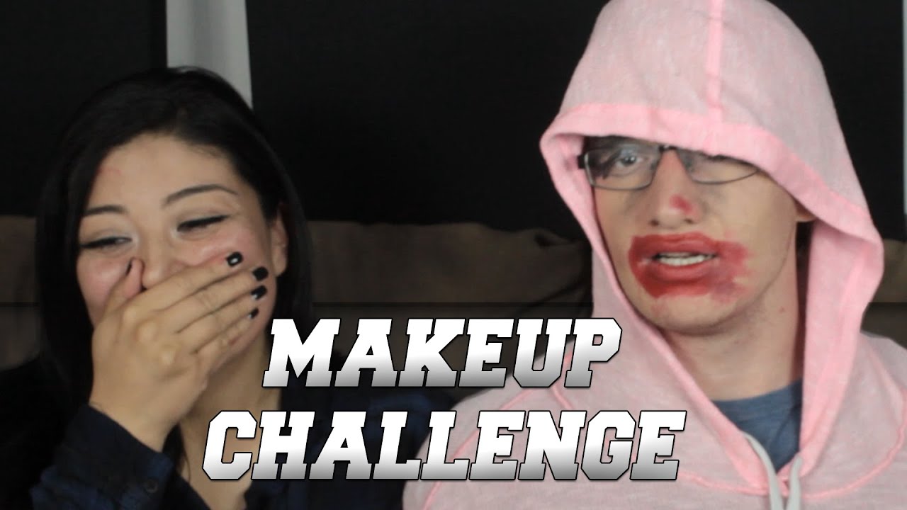 GIRLFRIEND DOES MY MAKEUP CHALLENGE!