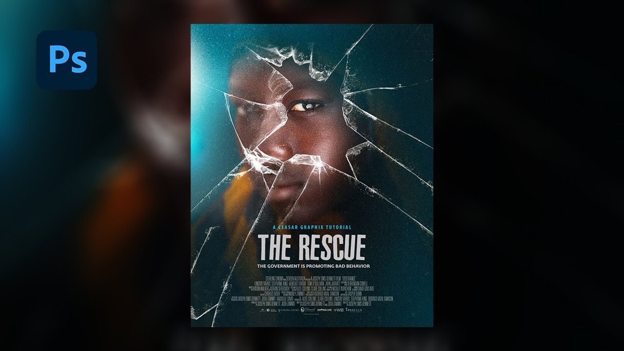 How to create Broken Glass Effect (Movie poster)