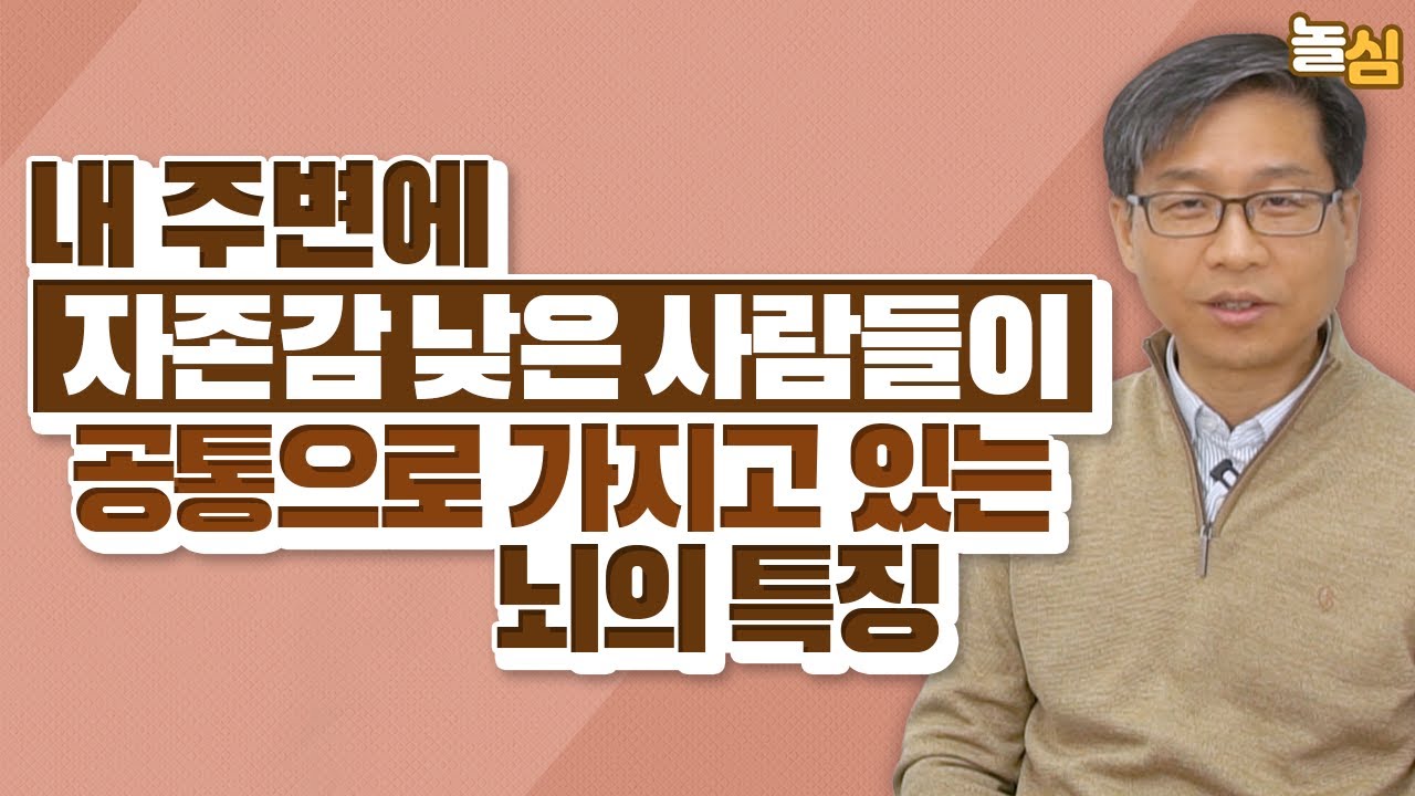 자존감 낮은 뇌를 효과적으로 바꾸는 방법 (김학진 교수)