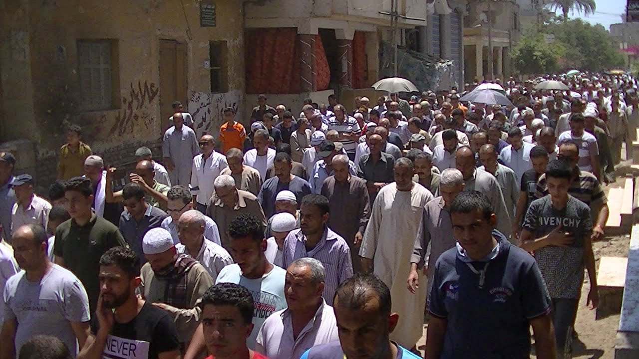 جنازة رهيبة  الشيخ محمود اسماعيل الشريف بالهجارسة كفر صقر15/8/2018