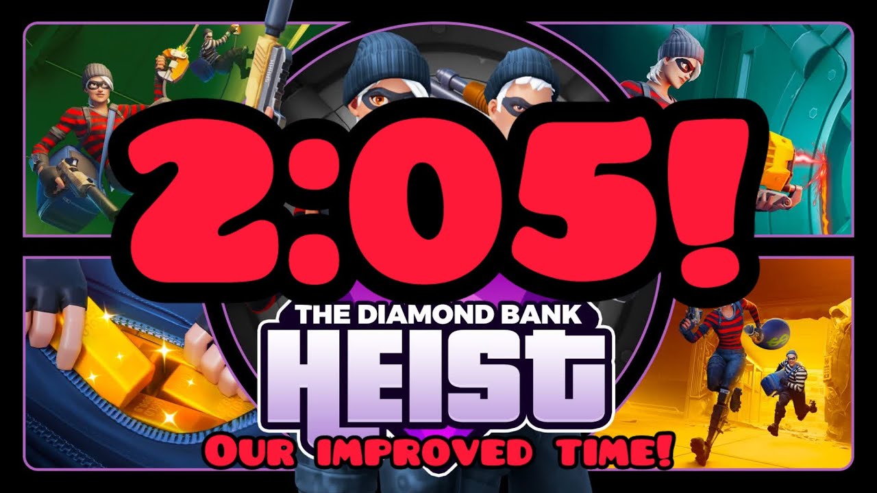 Bank heist (Fortnite) speed run! #fortnite #bankheist #speedrun