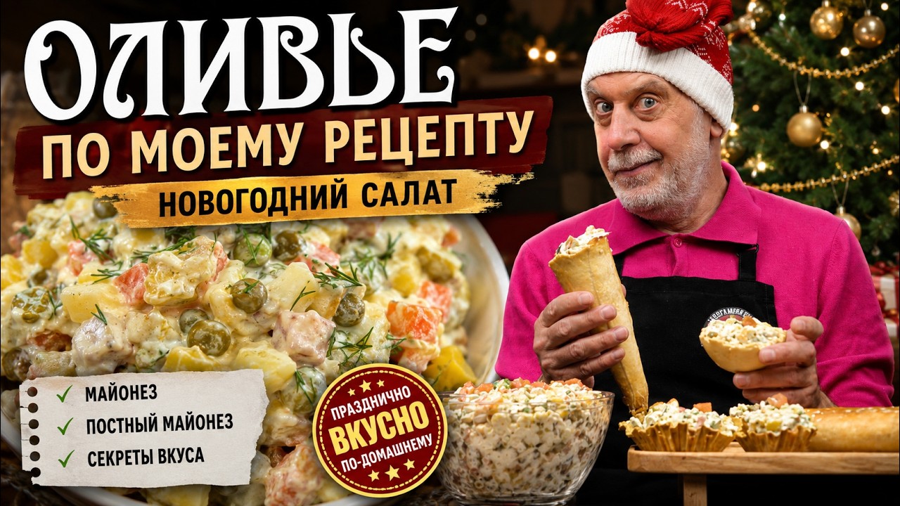 Просто новогодний салат оливье 🎄 Но немного по-другому  🤷‍♀️