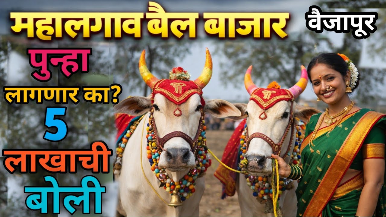 महालगाव बैल बाजार वैजापूर | पुन्हा लागणार का 5 लाखांची बोली? 🐂