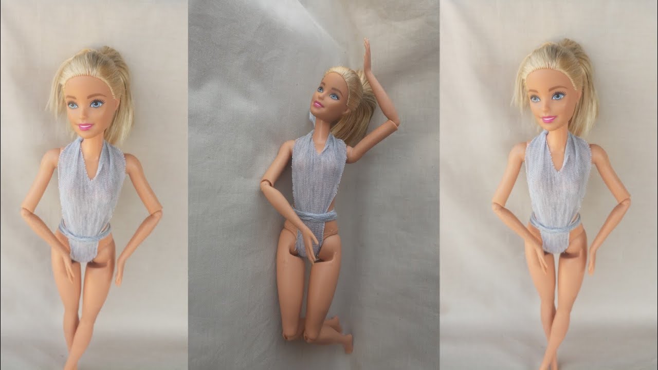 DIY No Sew Barbie Swim Suit