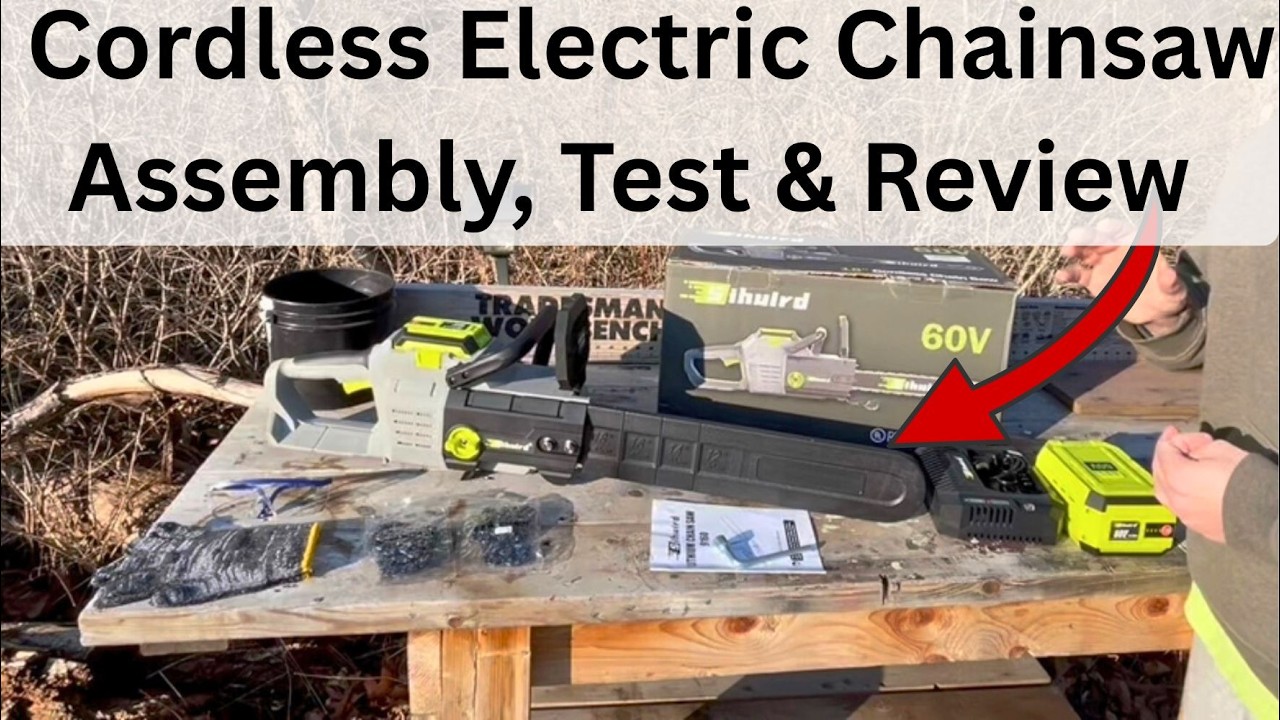 Cordless Electric Chainsaw Assembly & Test Sihuird (Link in Description)
