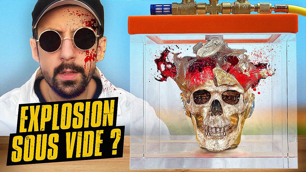NOTRE TÊTE EXPLOSE-T-ELLE DANS L'ESPACE ? (Test dans une boîte sous vide)