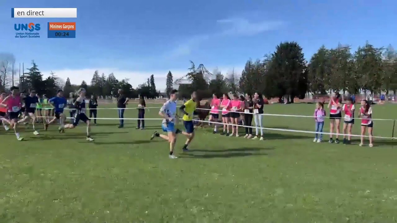 Course Minimes Garçons : Championnat de France UNSS de Cross-country 2024