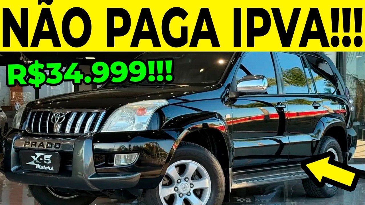 🔥🚨6 SUVS ESQUECIDOS BARATOS E QUE NÃO PAGAM IPVA EM 2025!!!🚨🔥