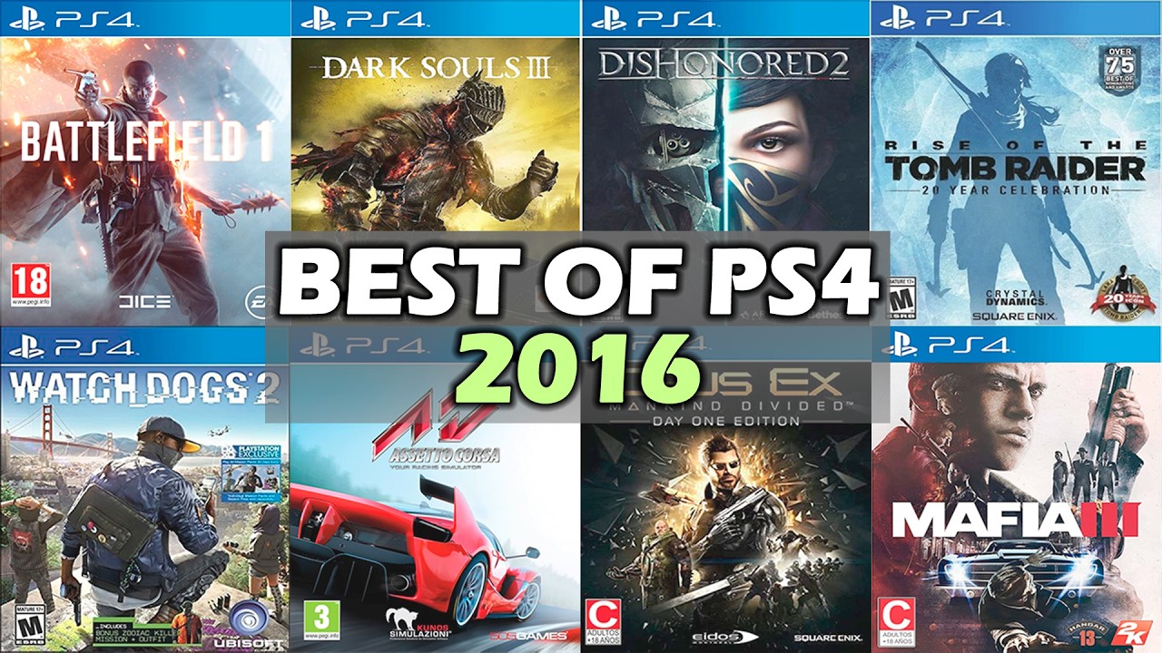 TOP 40 BEST PS4 GAMES RELEASED IN 2016