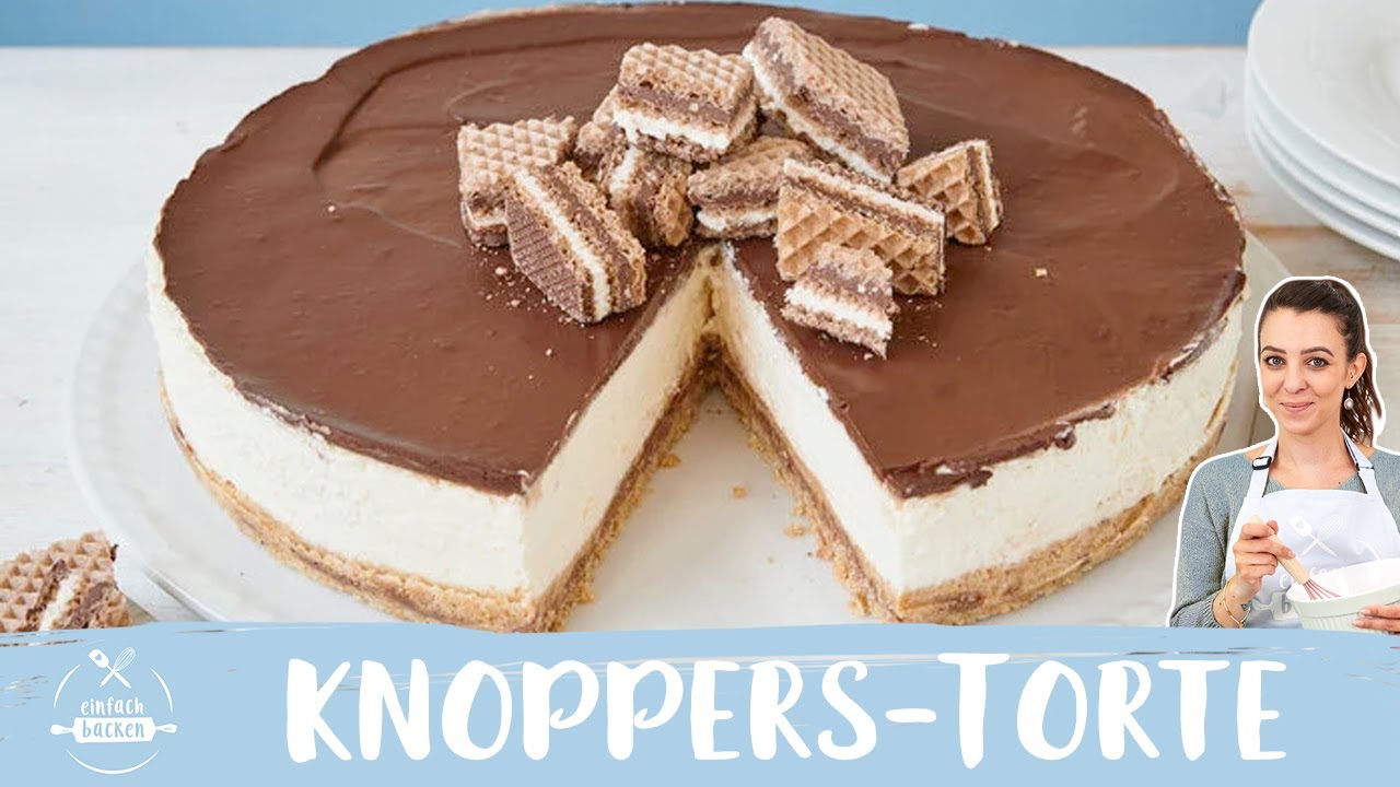 Knoppers-Torte | Sooo cremig und ohne Backen 😍 | Nicht nur um halb 10 lecker 😂 | Einfach Backen