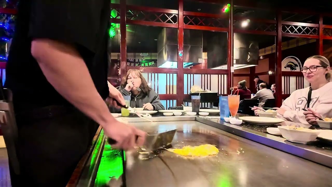 WINTER HIBACHI DINNER ❄️ 🔥 24-MINUTE VLOG #viral #winter #usa  #foodlover #newyoutuber 