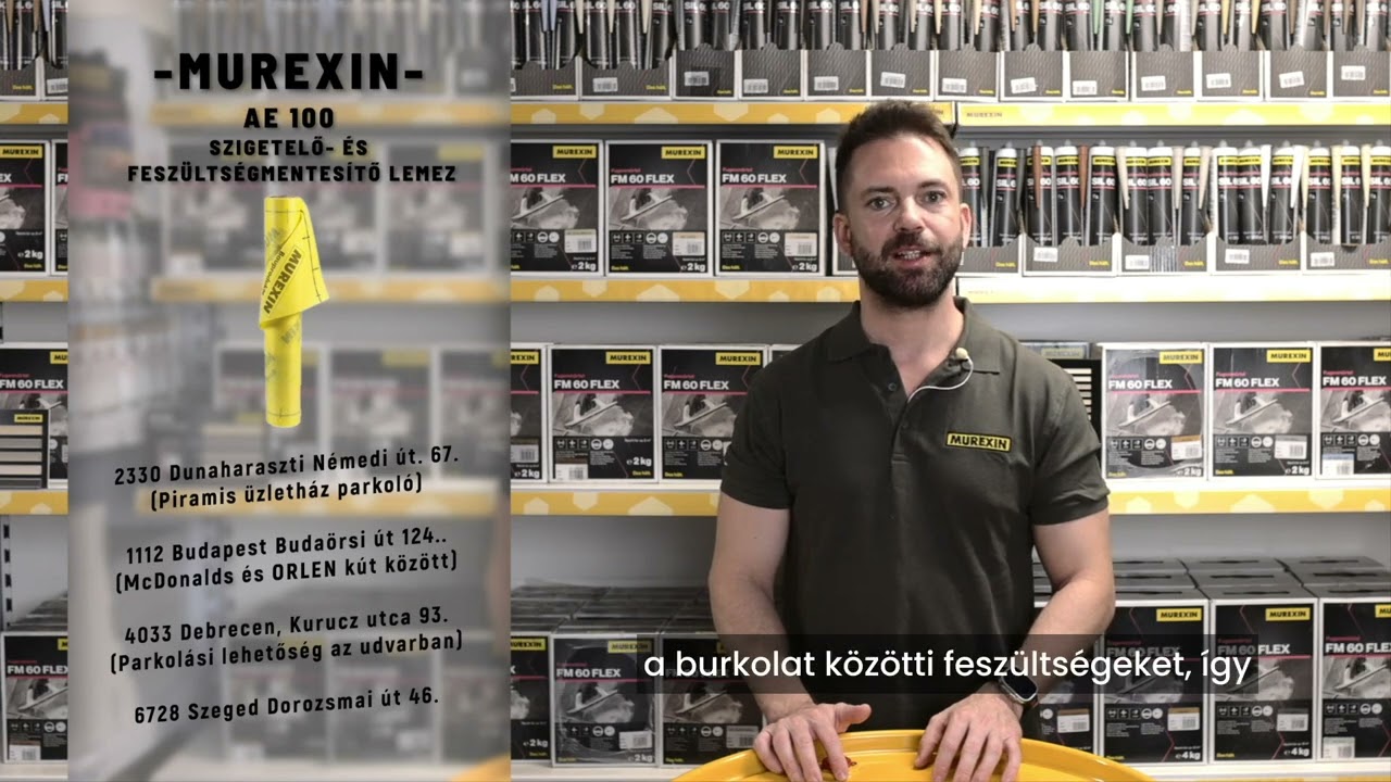 Murexin AE 100 Szigetelő és feszültségmentesítő lemez