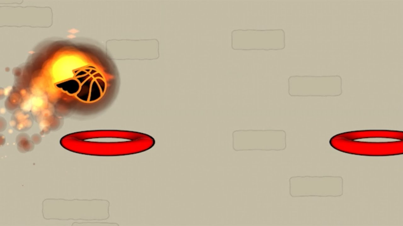 燃えてるバスケットボールが飛びながらダンクするスマホゲーム【ゆっくり実況】