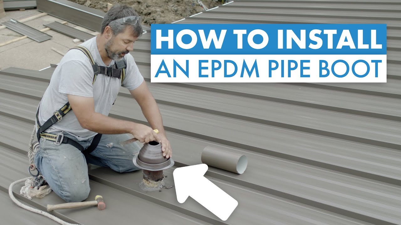 How to Install a Pipe Boot on a Standing Seam Metal Roof