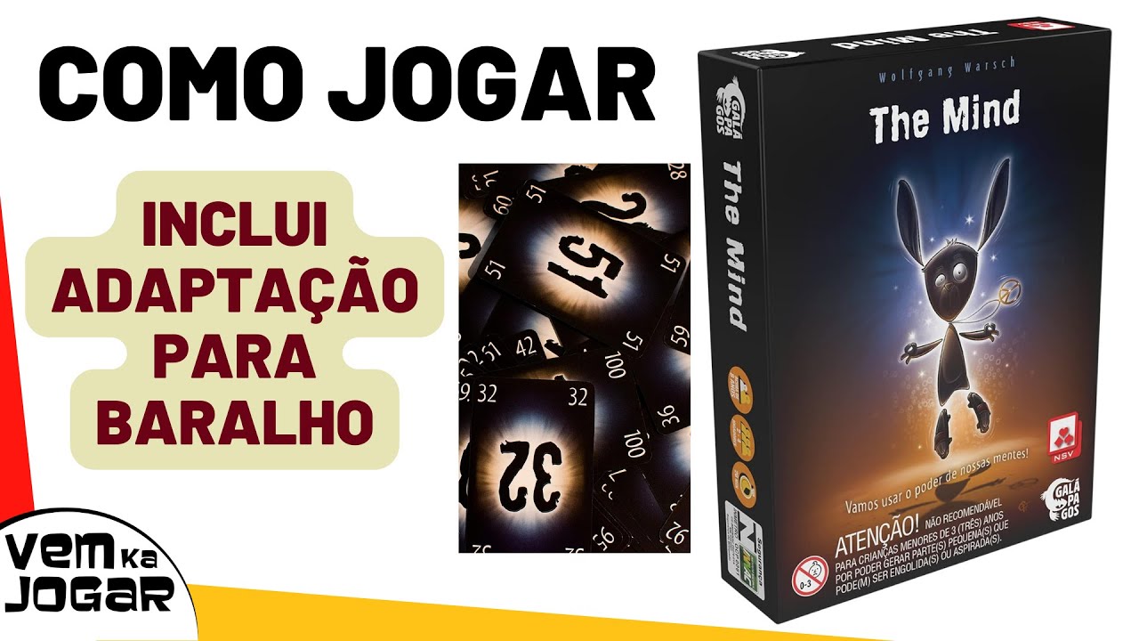 COMO JOGAR  THE MIND - Veja também adaptação para jogar com Baralho