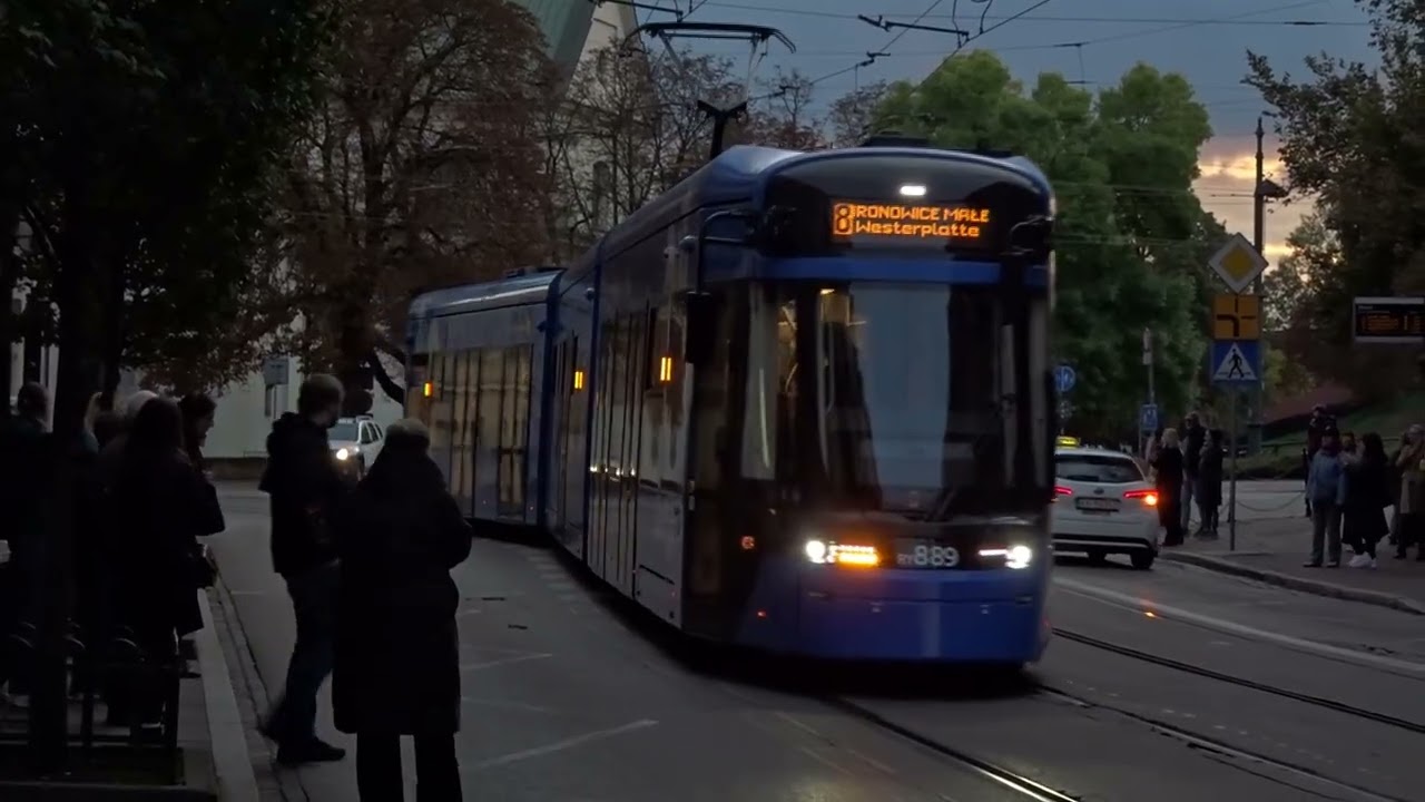 Assorted trams in Kraków, Poland. 1st and 2nd October 2025