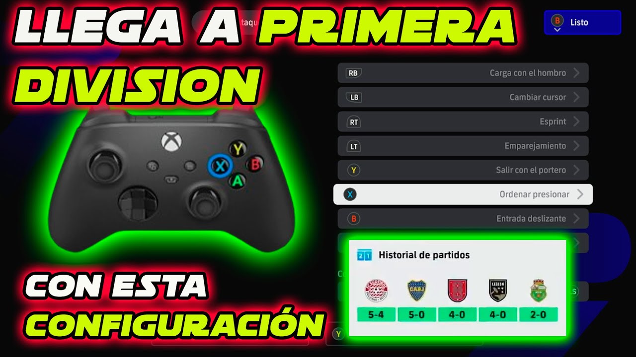 Configuración de Control, con estos ajustes siempre llego a primera! || #efootball