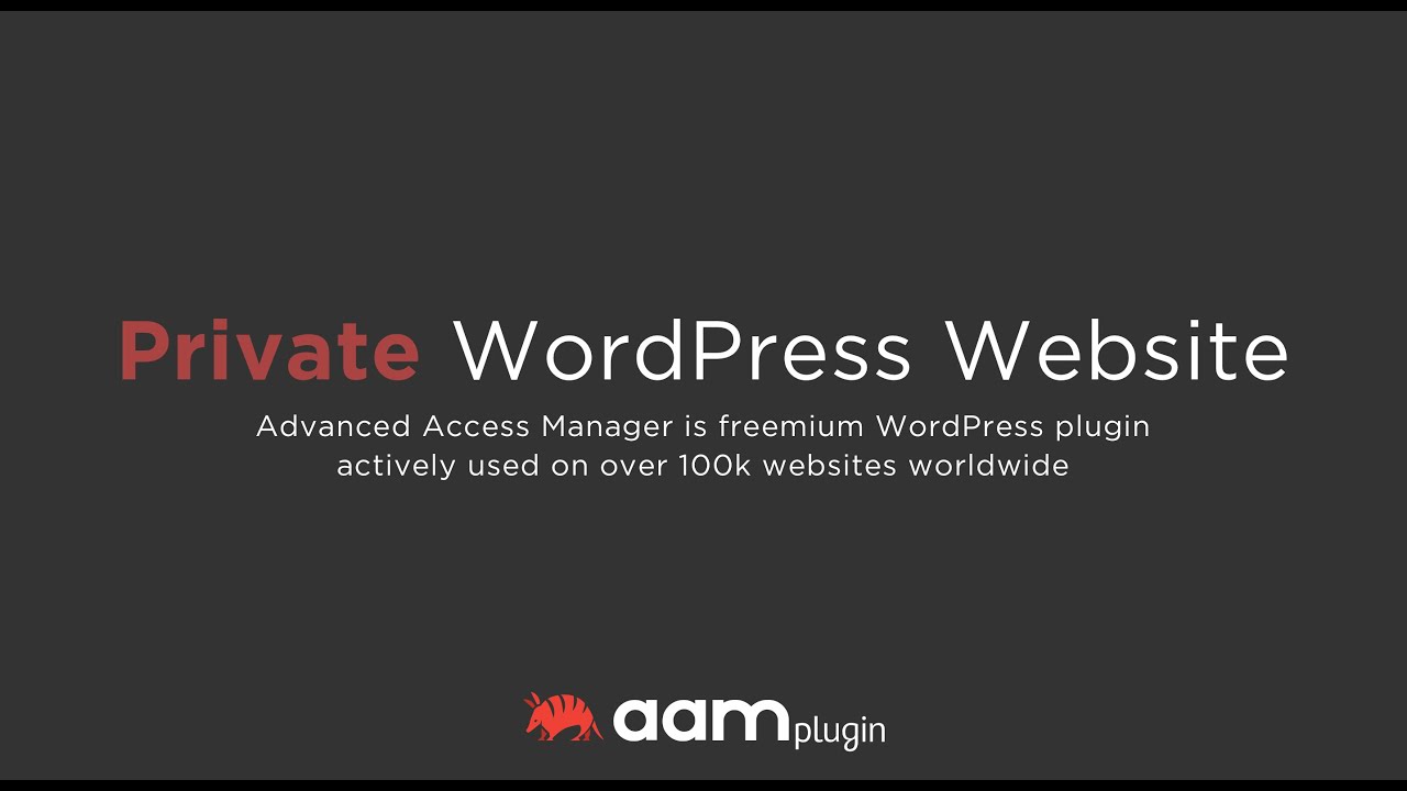 Make My WordPress Website Private in 2 Minutes with Advanced Access Manager Plugin