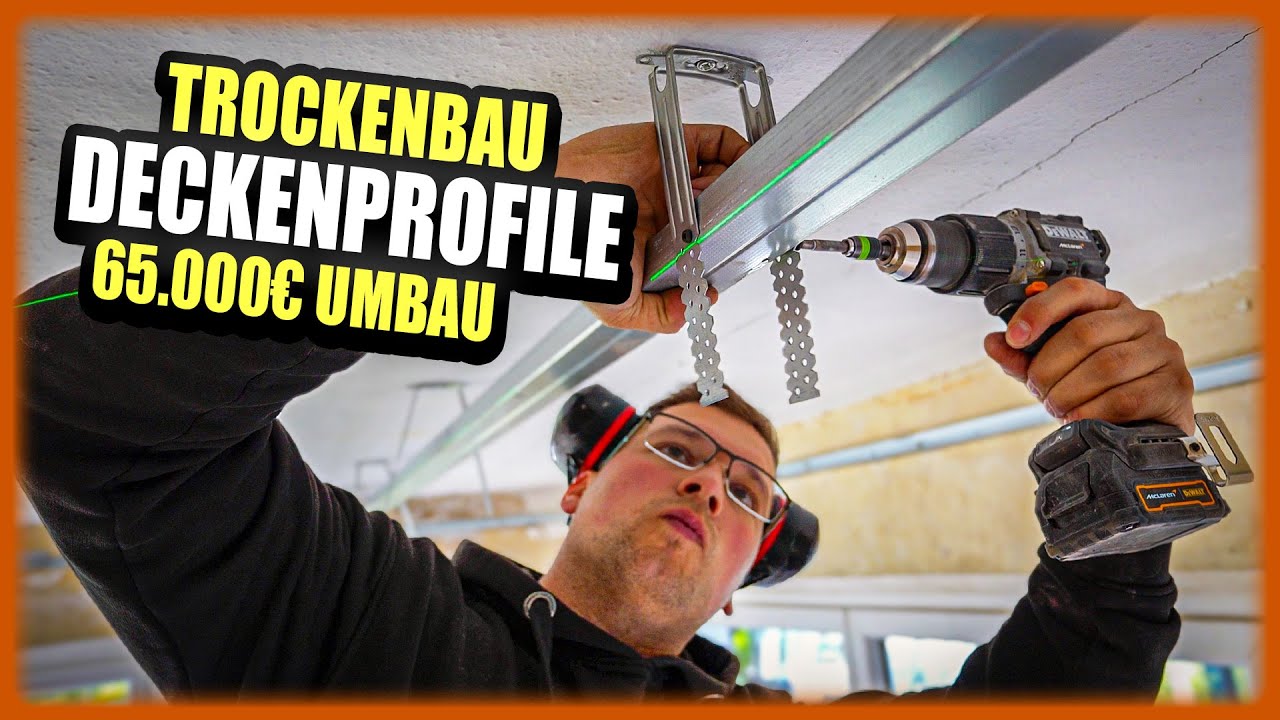 CD-Profile richtig setzen &ndash; So beginnt die Trockenbaudecke im 65.000 &euro; Umbau! | Home Build Solution