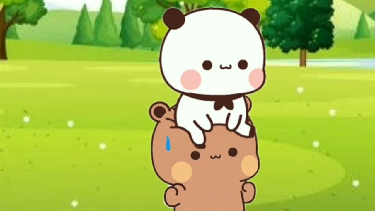 Bubu dudu goes on morning walk | peach goma | Bubu dudu bear
