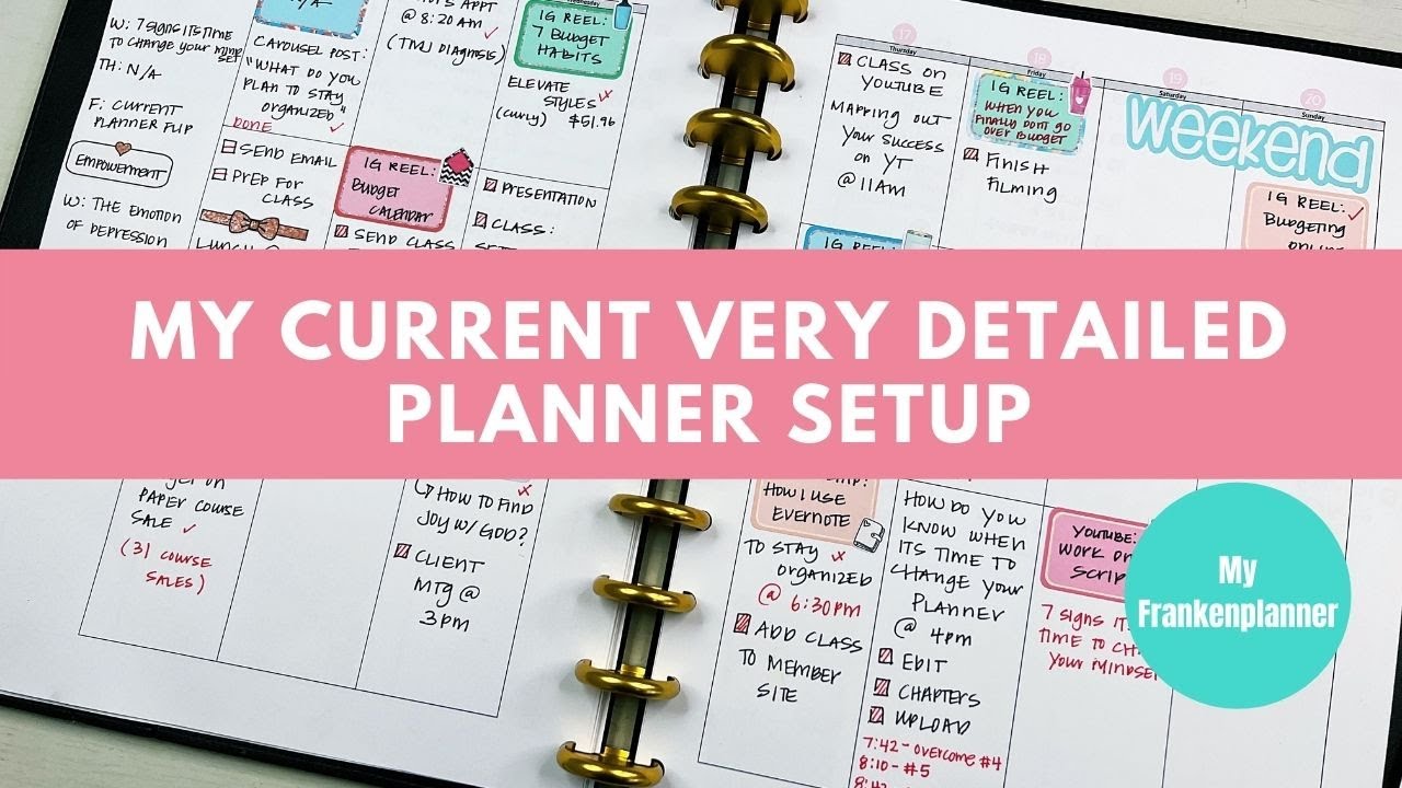 My Very Detailed Current Planner Setup