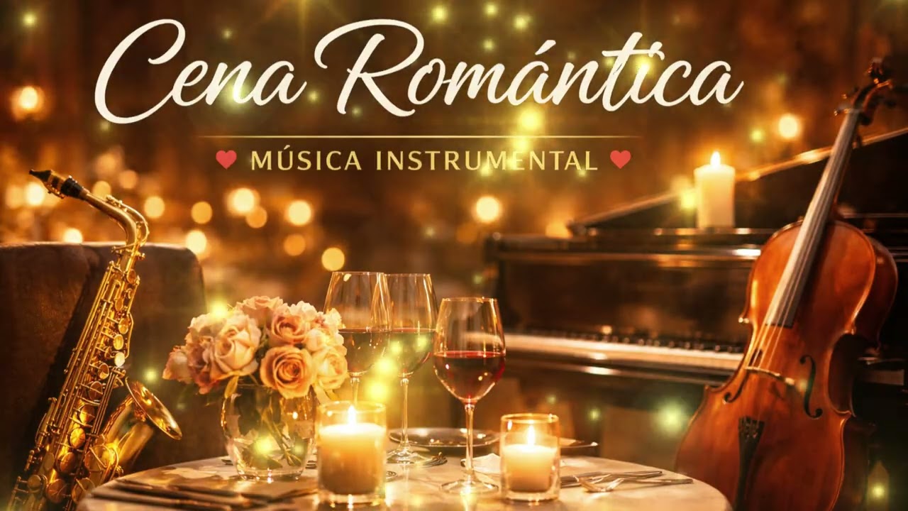 Música Romántica para Cenar 🍷 Saxofón y Piano Instrumental | Ambiente Elegante y Relajante