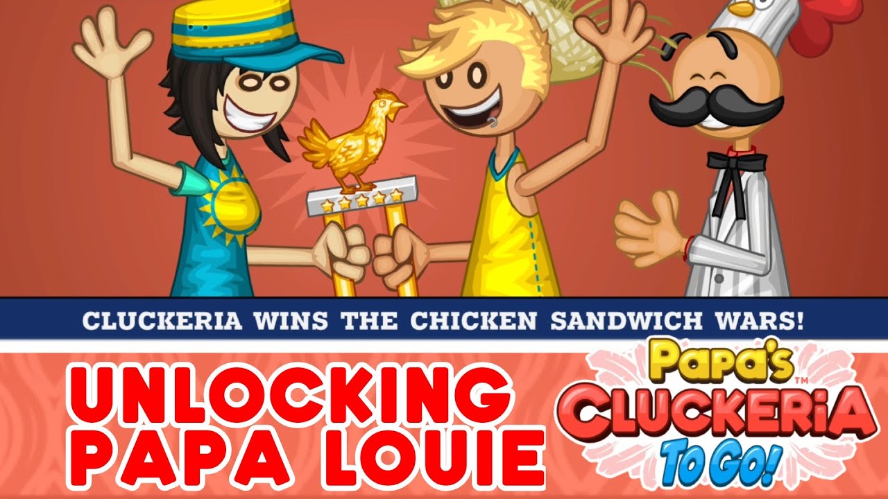 Papa's Cluckeria To Go! - Unlocking Papa Louie + Ending Scene