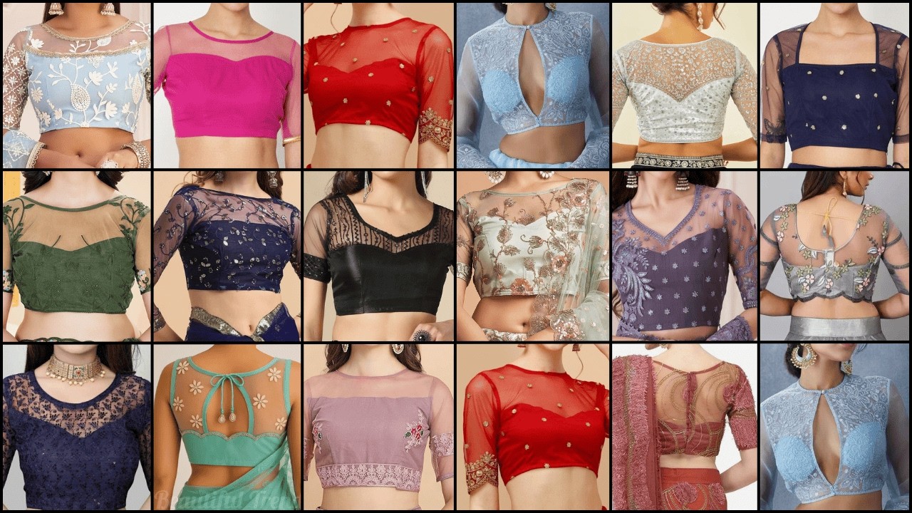 Trendy Net Cloth Blouse Designs 2026 | Net Fabric Blouse Ideas | New Model Net Blouse | Blouse Net