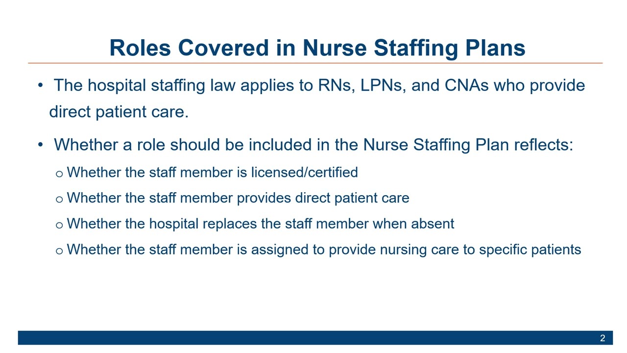 OHA Hospital Staffing Shorts: Who Is Covered by the Hospital Staffing Law - 8/6/25