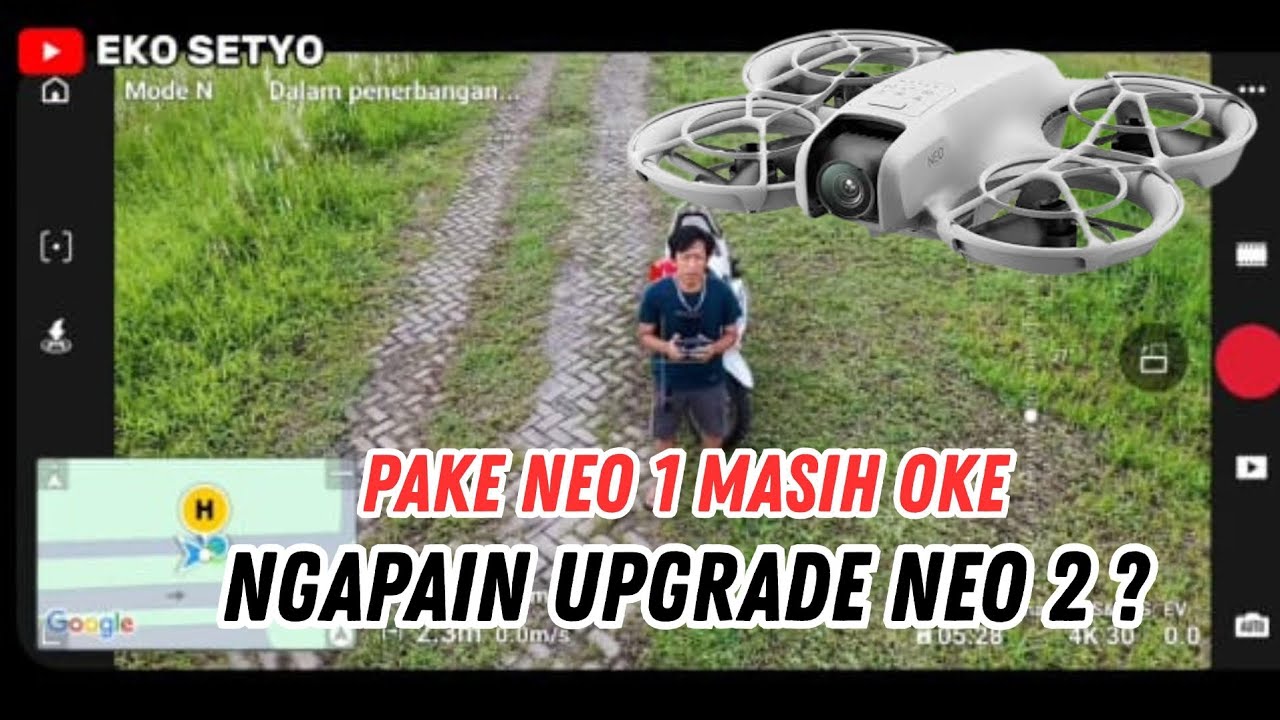 Terbang pagi Dji neo 1 sambil coba pake dji osmo action 4