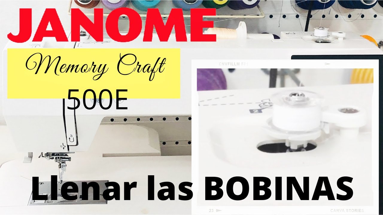 Como llenar la bobina JANOME 500E