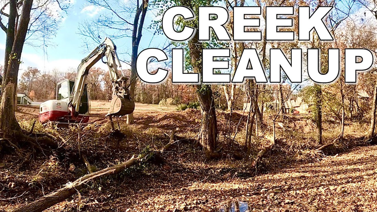 Clearing a Completely Overgrown Creek Bank!