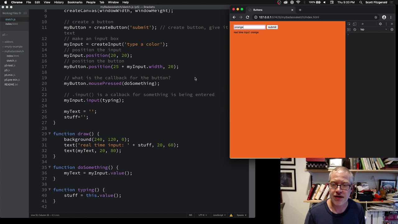 Text Input Field with p5js