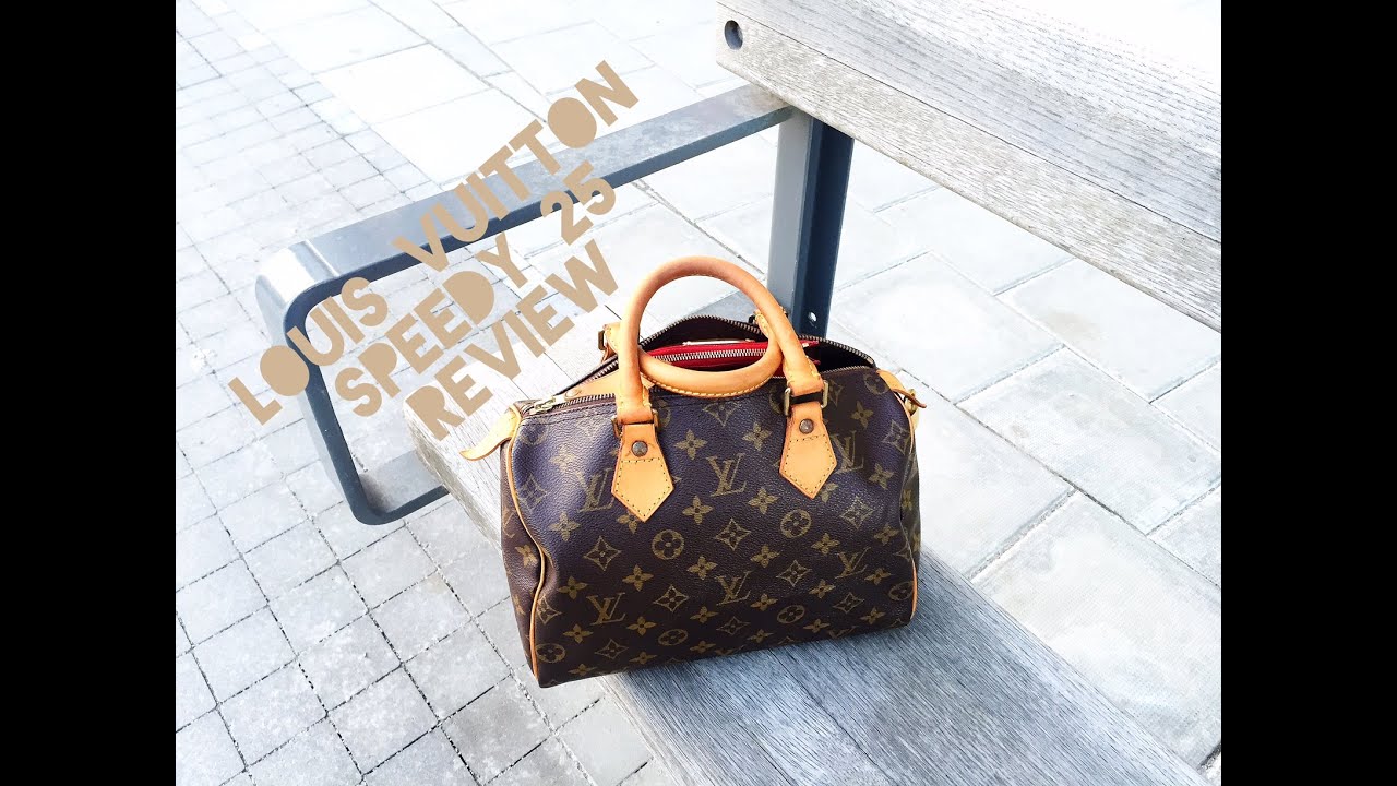 LOUIS VUITTON SPEEDY 25 REVIEW - What's in my bag? What fits inside?