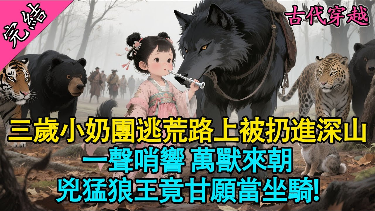 【一口氣聽完】穿成3歲奶團被扔深山喂狼？一聲哨響，萬獸臣服！我騎著狼王殺回營地，惡毒親戚嚇尿了！🐺👑【古言爽文】#穿越 #小說 #古言 #有聲書 #爽文 #萌娃