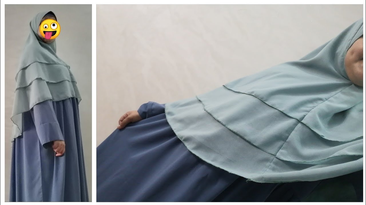 طريقة تفصيل وخياطة خمار للمحجبات بكل سهولة ب 275cm من القماش 😍 فكرة 💡 مشروع مربح جدا مطلوب hijab