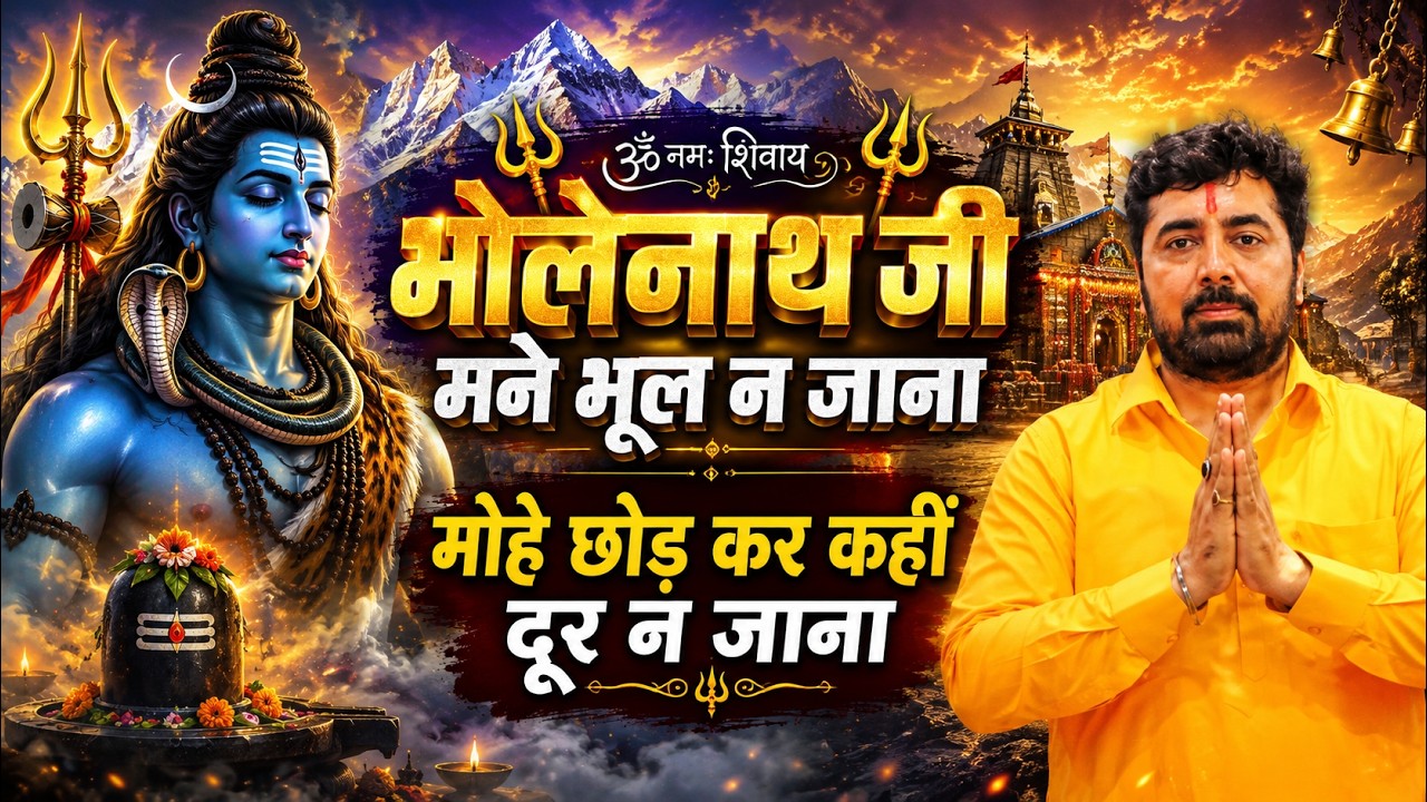 भोलेनाथ जी मने भूल न जाना l भोले की सरकार l BHOLENATH JI l PARAS BHAI JI l PARAS PARIVAR l 2023 Song