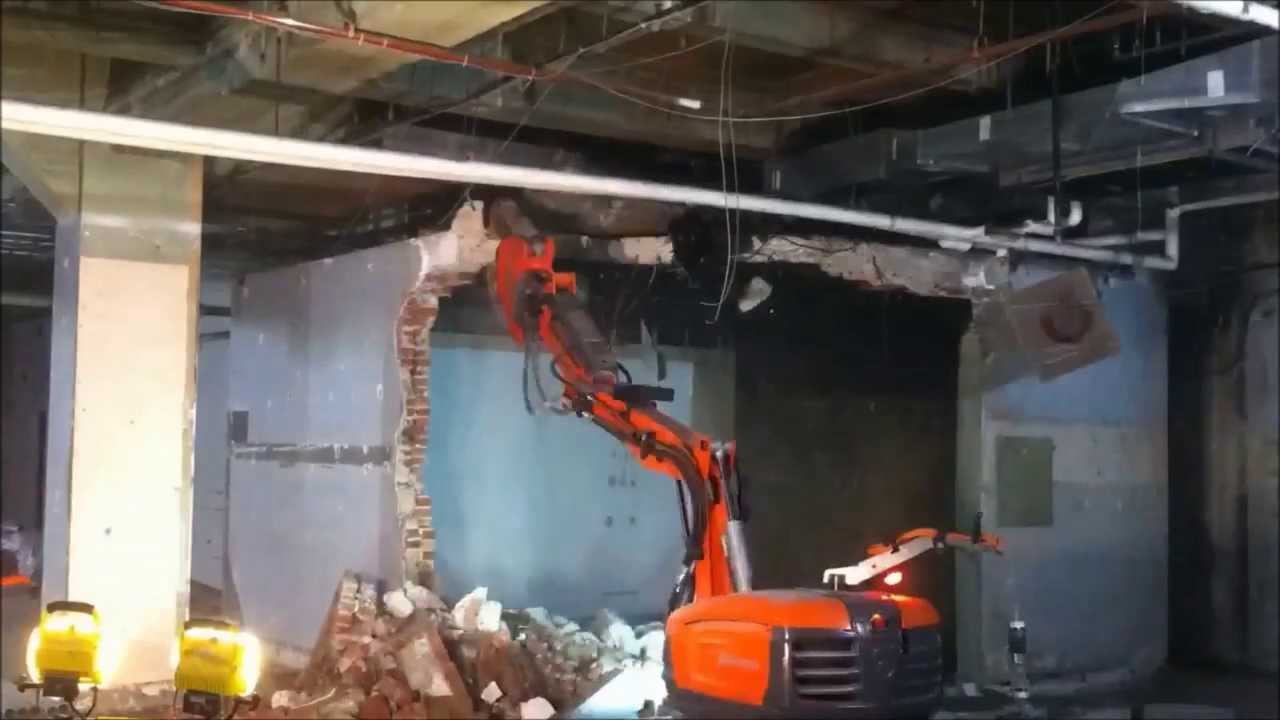 Husqvarna DXR 270 Demolishing a Vault in the basement of a High Rise Building