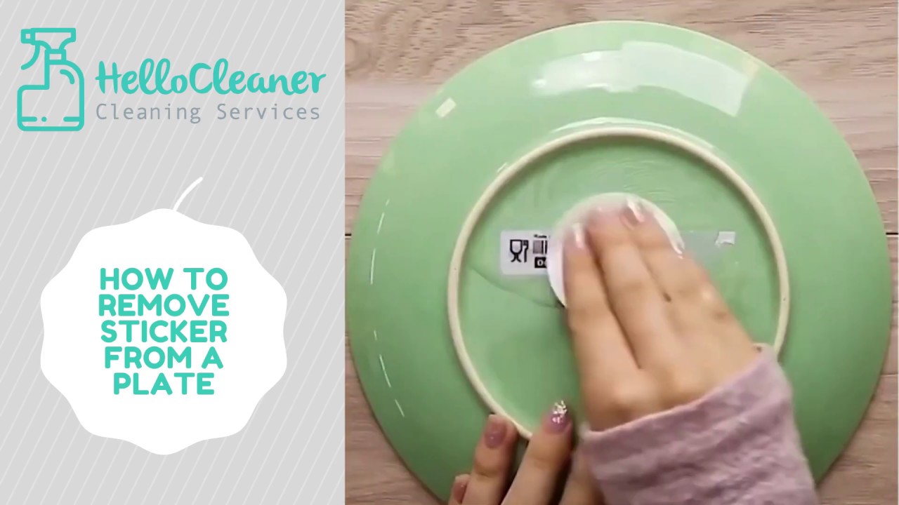 How to remove sticker from a plate