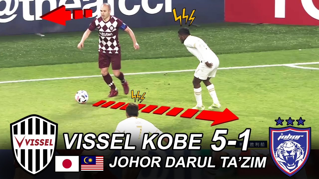 *Iniesta Mainkan JDT* Vissel Kobe 5-1 Johor Darul Ta'zim - Highlight AFC Champions League 2020
