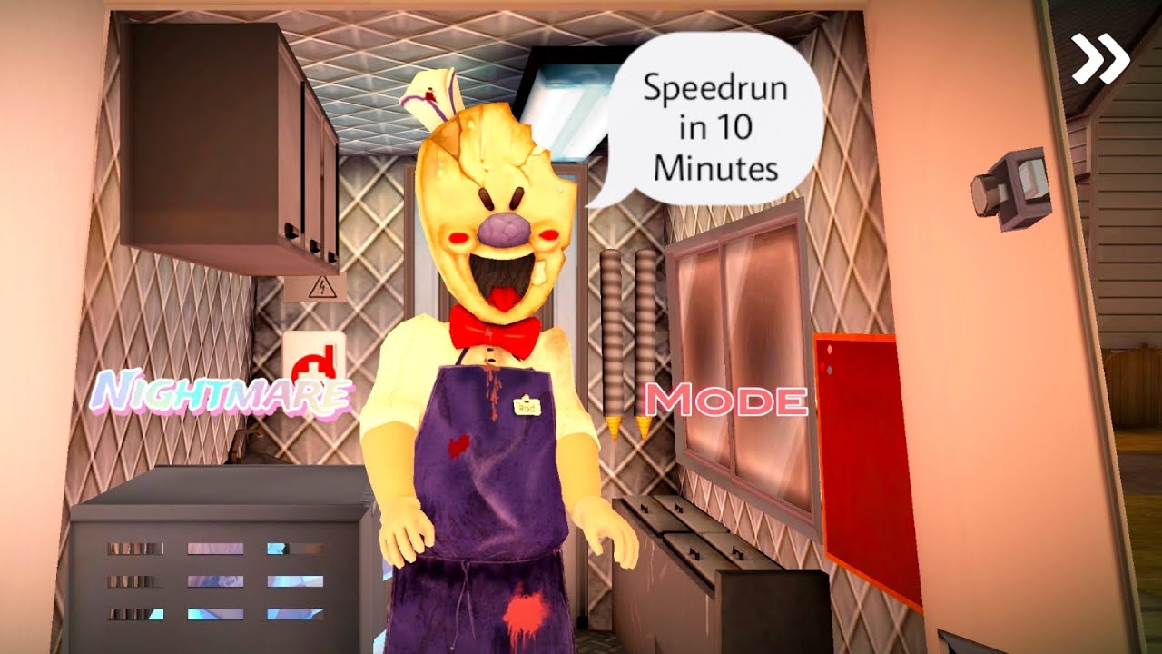 Ice Scream 1 Nightmare Mode Speedrun in 10 Minutes 