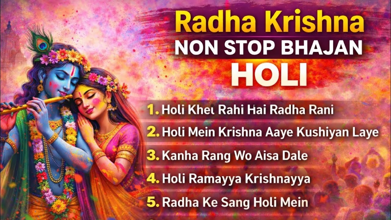 Radha Krishna Holi Nonstop 2026 – Vrindavan Rangotsav Bhajan #holi