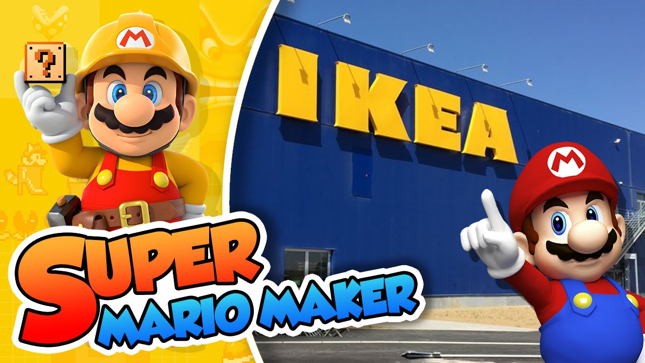 Mario gets lost in IKEA!! | Super Mario Maker (60fps)