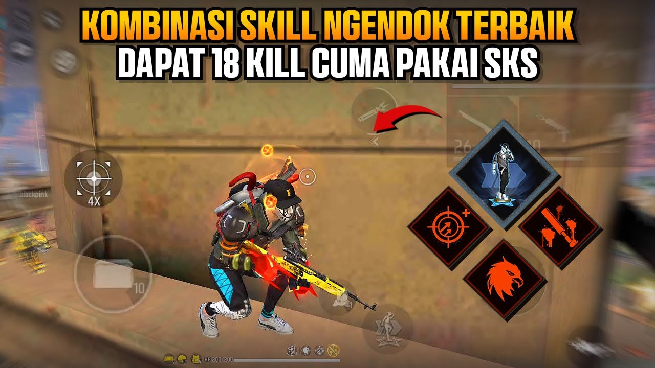 18 KILL MODAL NGENDOK PAKAI KOMBINASI SKILL INI!! AUTO PANEN PANEN SAMPE BOOYAH