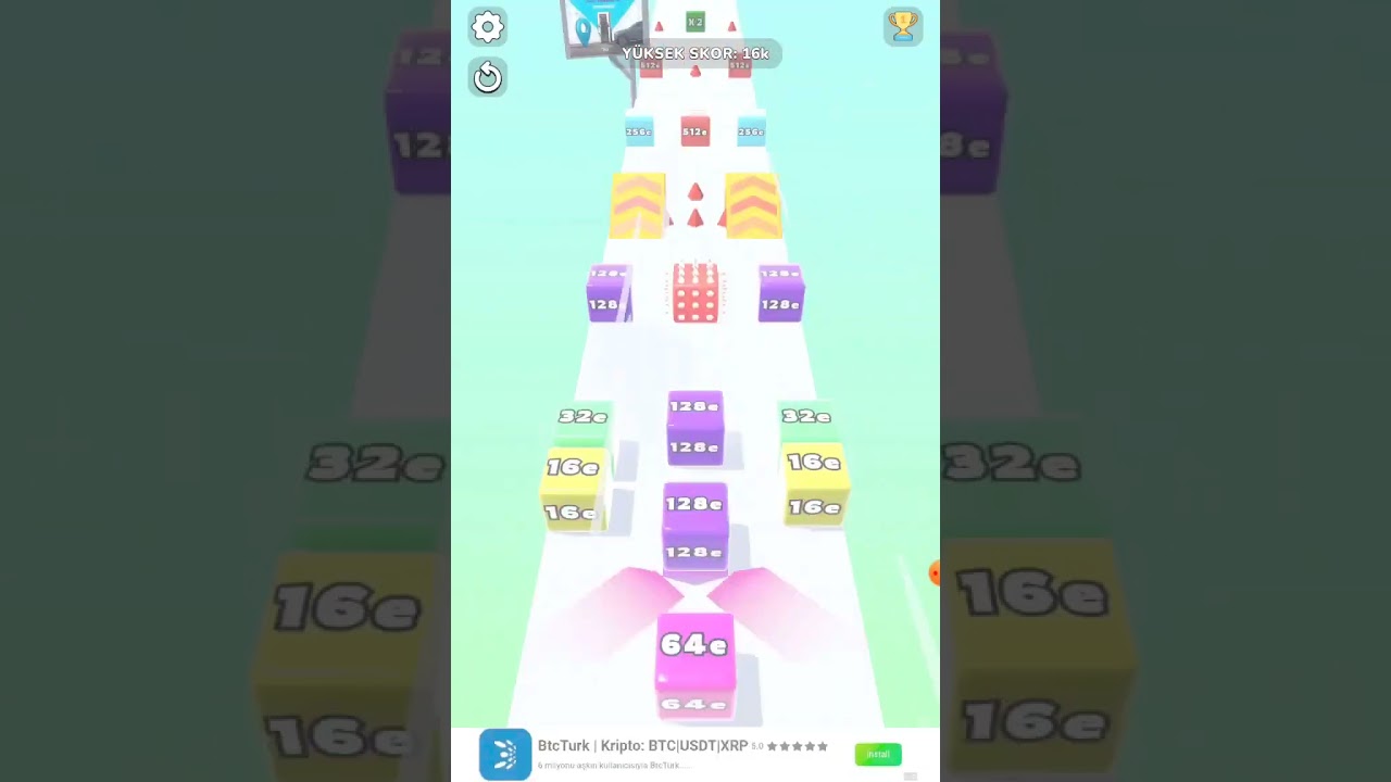 Jelly Run 2048 4096o cube but x32 speed