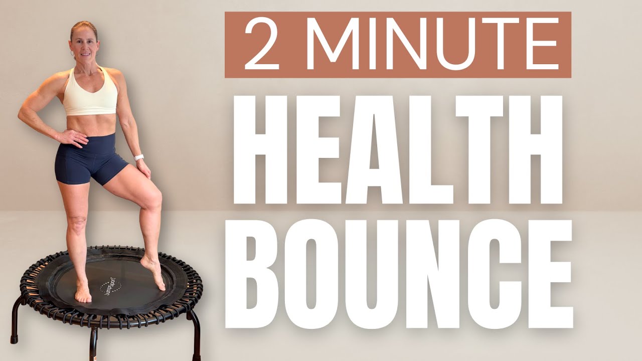2 Minute Rebounder Health Bounce |  Lymphatic Drainage Bounce