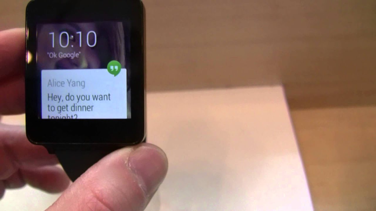 Quick Hands on with the LG G Watch at Google I/O 2014