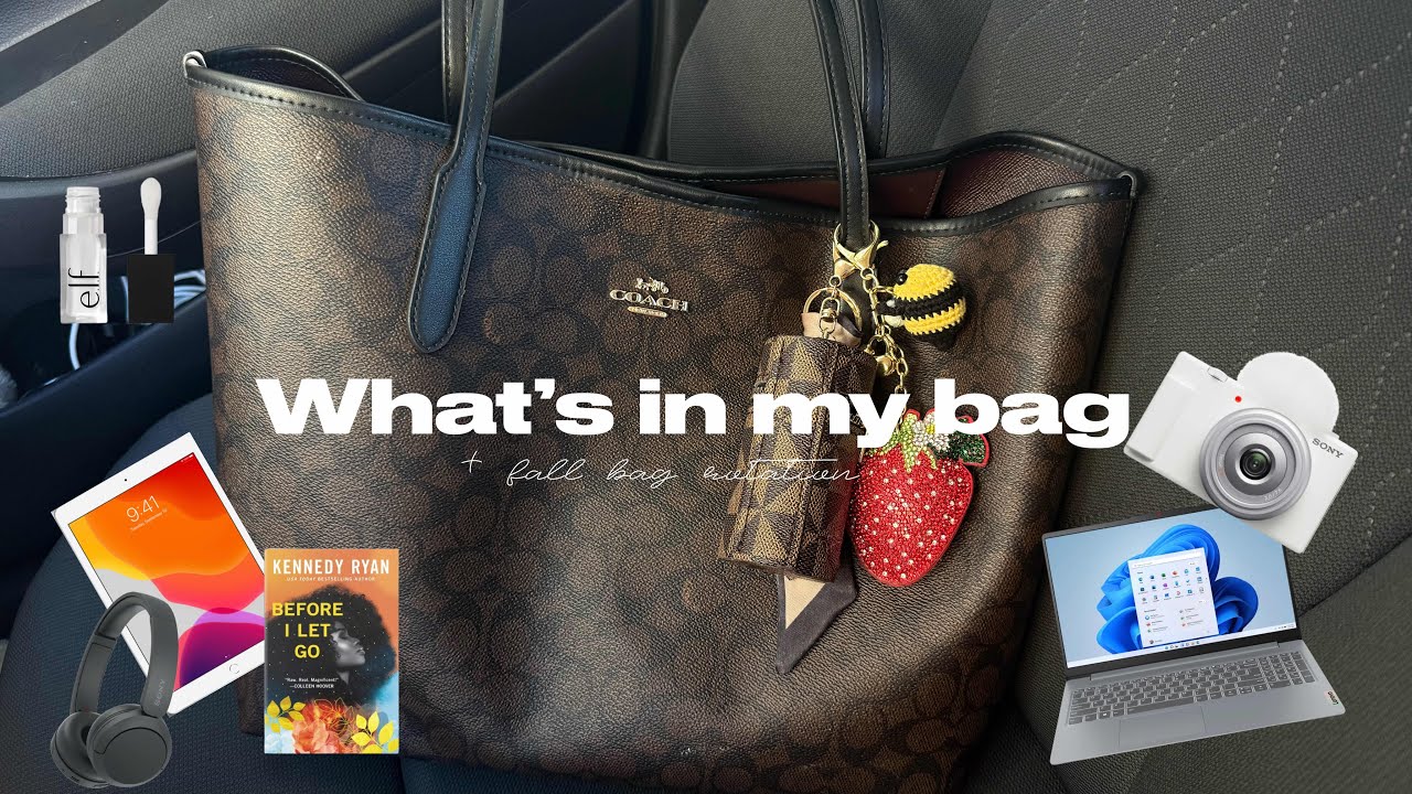 What's in my bag | Coach City Tote + my fall bag rotation